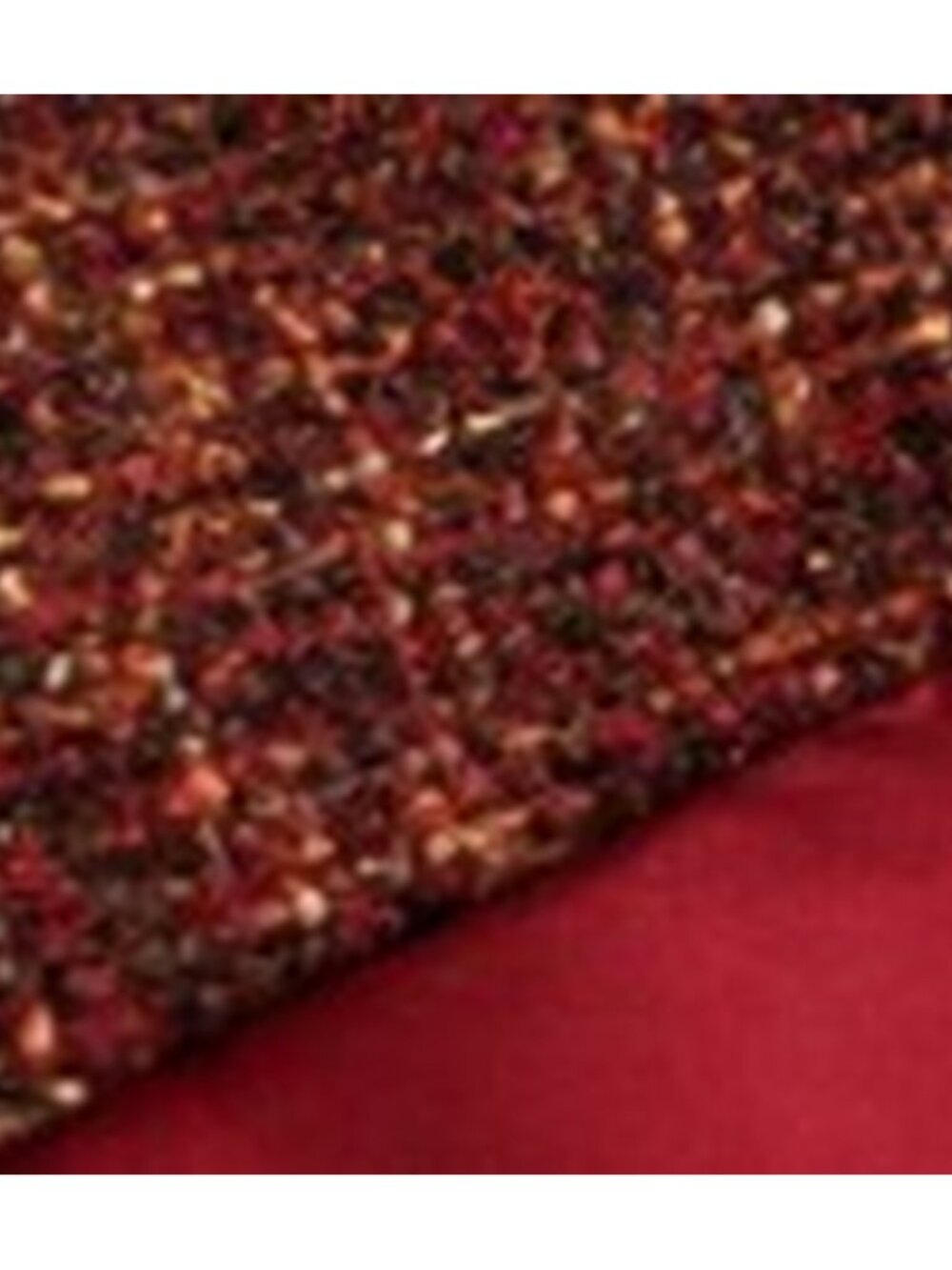 The Limited Tweed Wool Blend Mini Skirt Rust Orange Brown Plaid Size 6 Academic - Picture 8 of 8